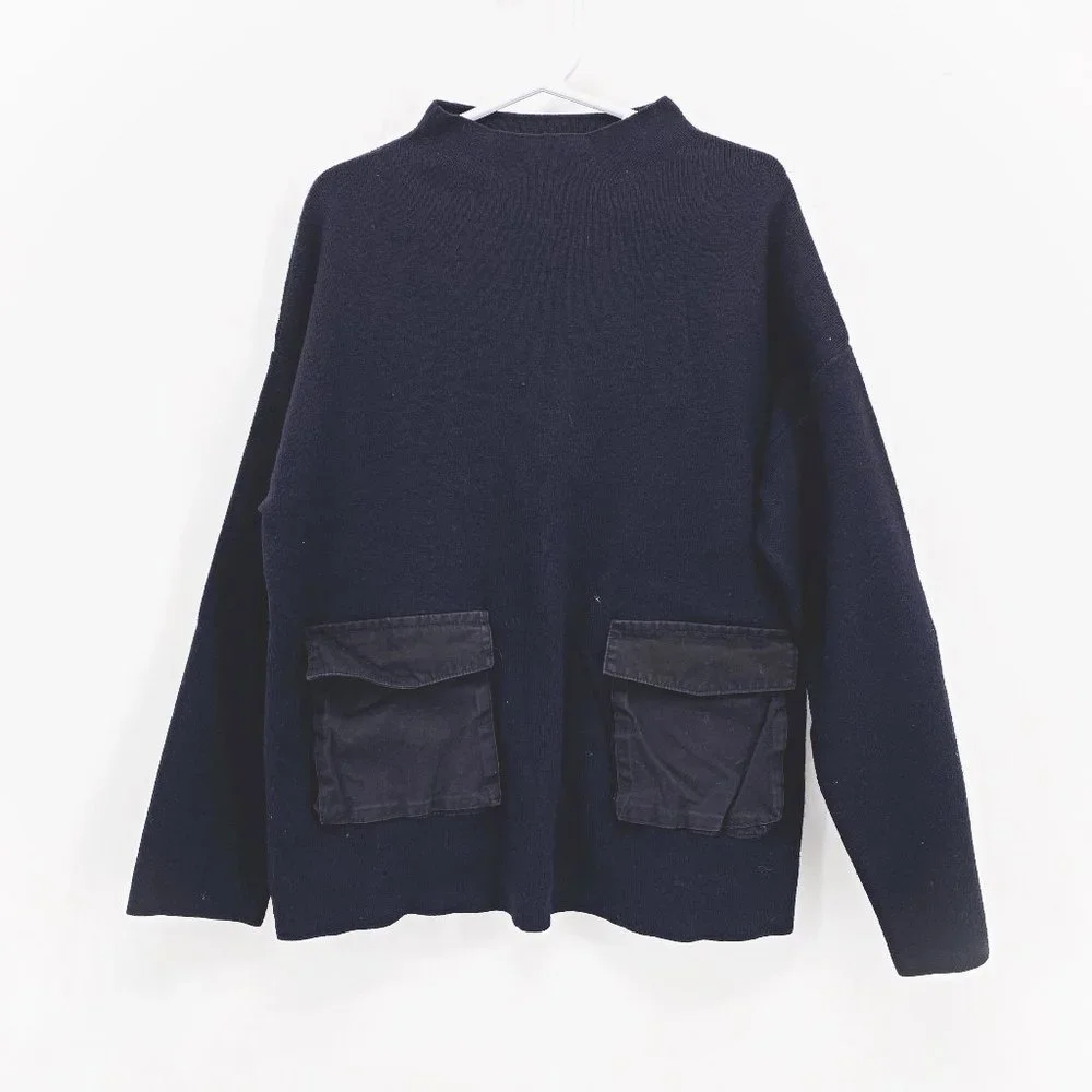 Girls' Zara Mockneck Pocket Tunic Sweater